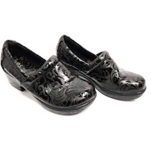 BOC Born Concept Clog Slip On Shoes Women's 8M Black Peggy Wedge model C45797